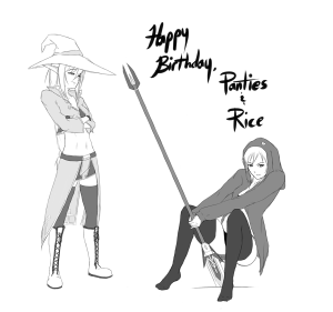 Happy Birthday Panties and Rice